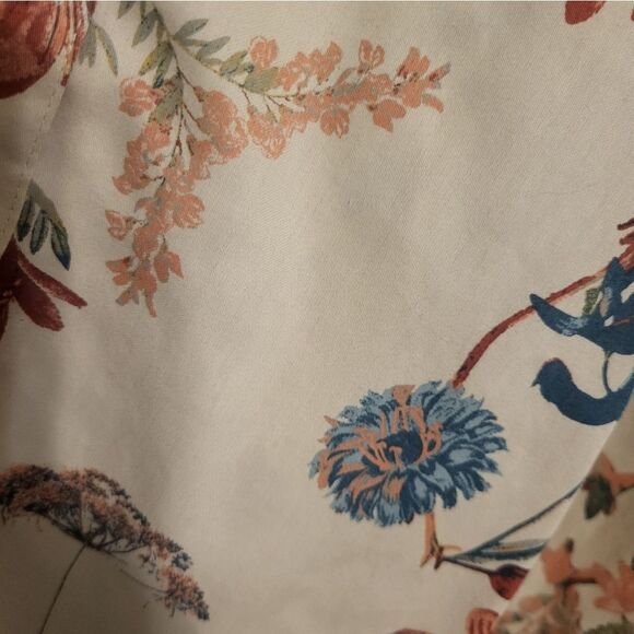 Coldwater Creek Wildflower Button Up Long Sleeve Cotton Blouse, Plus Size 18 - Picture 4 of 7